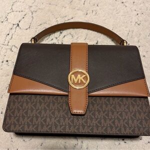 Michael Kors Greenwich Medium Signature Logo Satchel